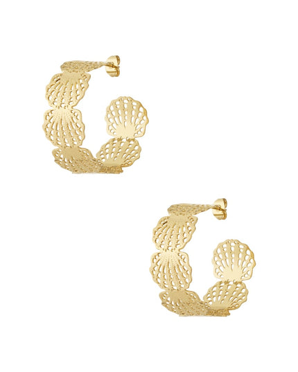 Oorbellen met schelpen