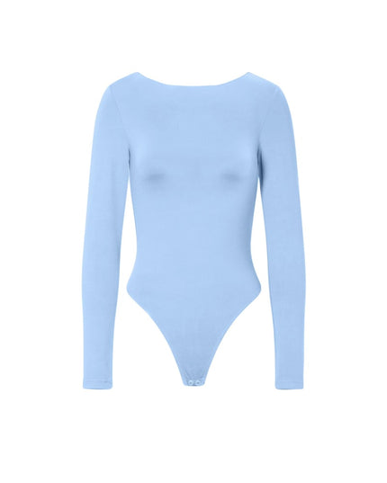 Nylon Shapewear Bodysuit Solid color Basic All Fit  Clothes