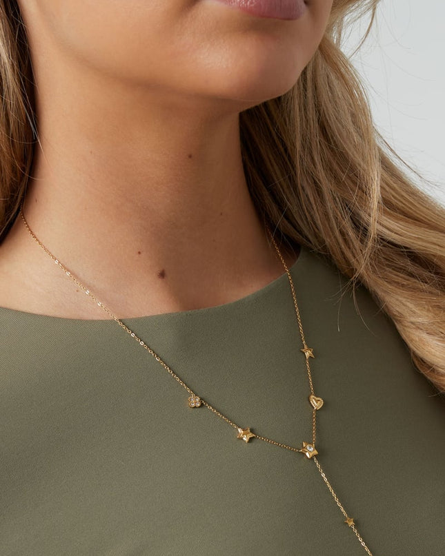 Roestvrijstalen hangerkettingen Star Casual Daily Simple Series Damessieraden