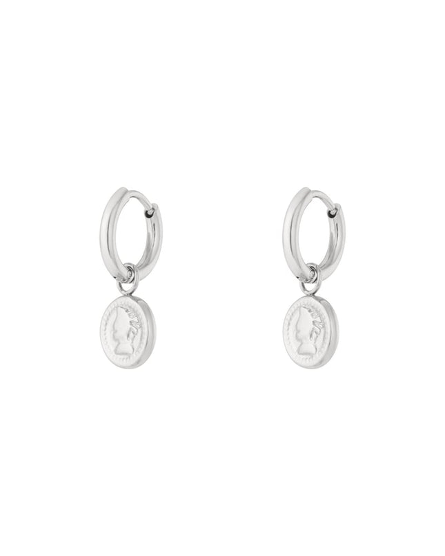 Muse munten oorbellen