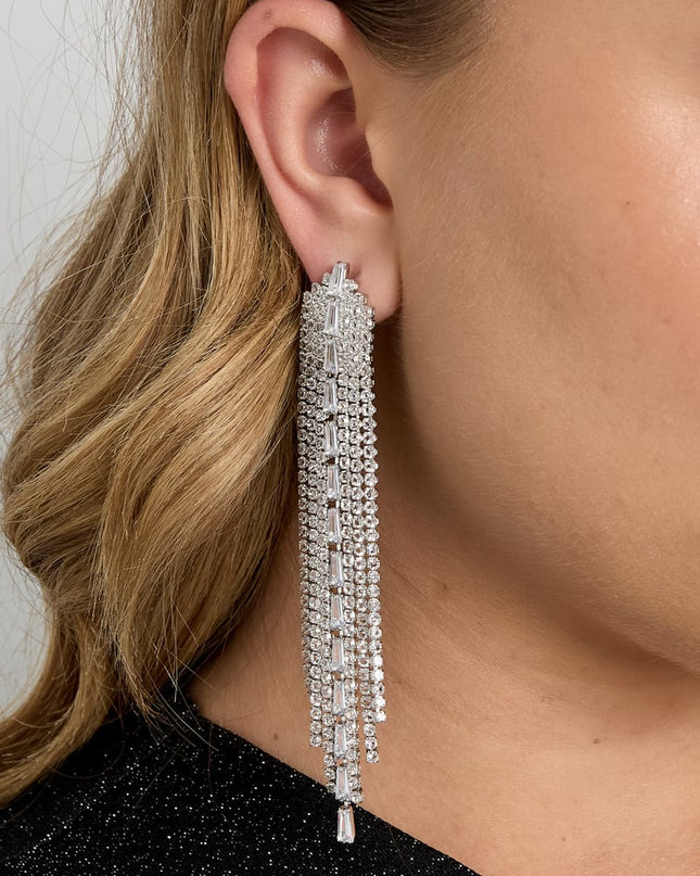 Koperen oorbellen met hanger, geometrisch, elegant, kerst, luxe serie, damessieraden