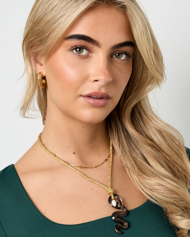 Polyester Pendant necklaces snake Casual Daily Simple Series Women's jewelry