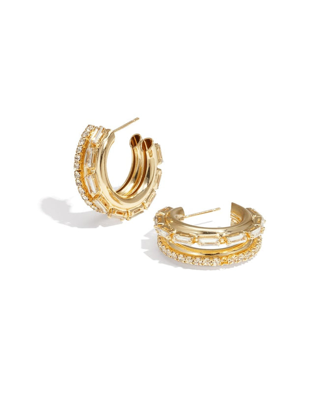 Iron Hoop Earrings circle Elegant Christmas Luxurious Series Women's jewelry