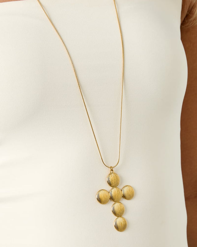 Stainless Steel Pendant necklaces Cross Casual Daily Simple Series Women's jewelry