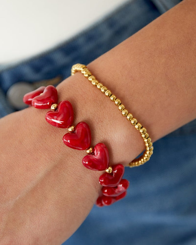 Solid bead bracelets-4mm