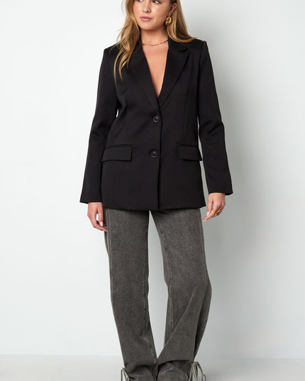 Blazer with bow - Black