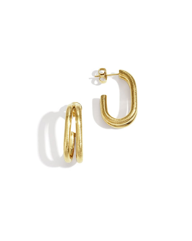 Hoop Earrings lines Casual Daily Simple Series Women's jewelry