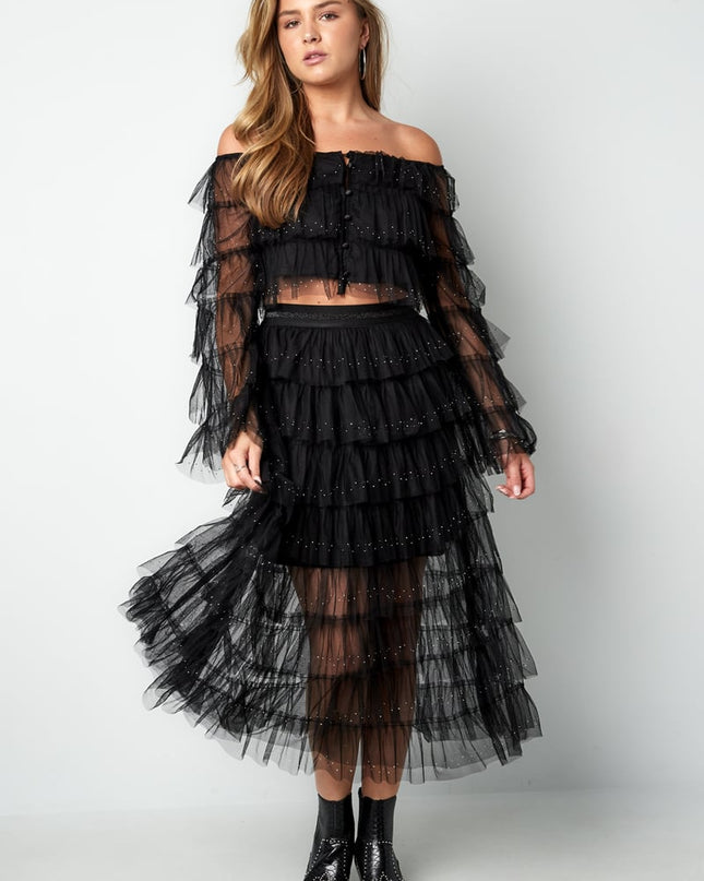 Festival The Sparkly Ruffle Rok