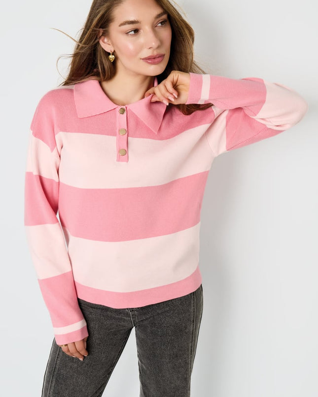 Gebreide truien Strepen Casual Herfst/Winter