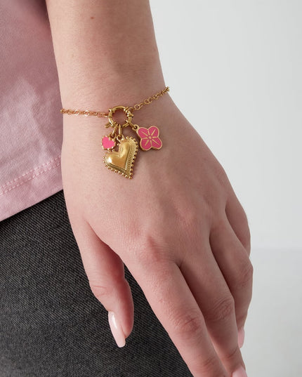 Chunky hart DIY armband