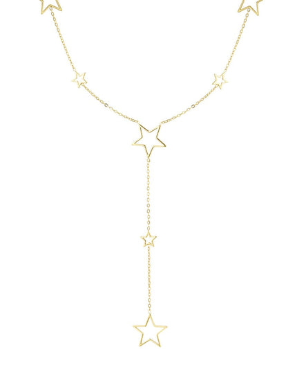 lange ketting met verschillende sterren bedels