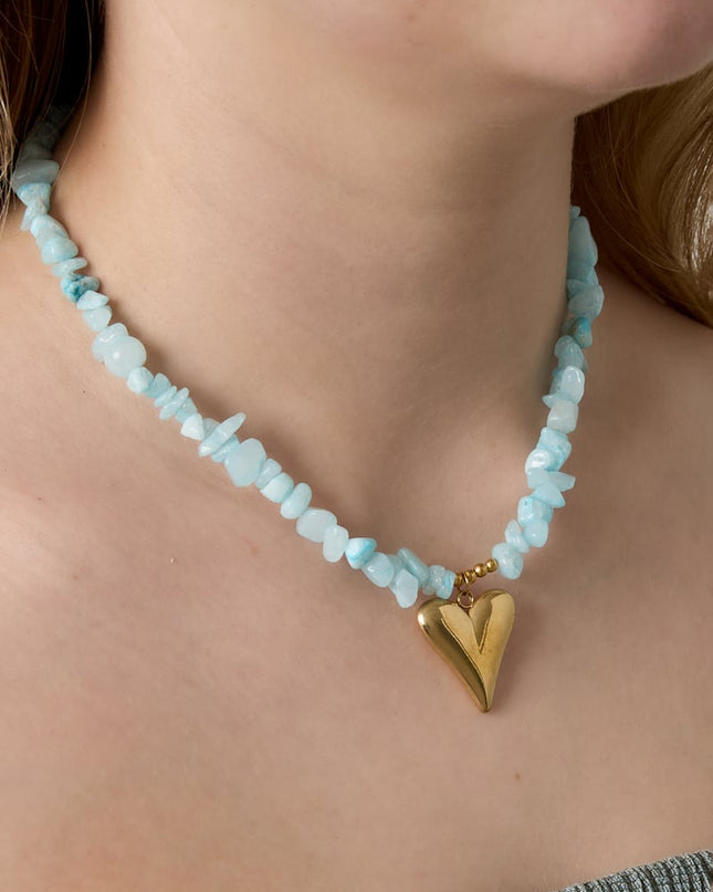 Roestvrijstalen hangerkettingen Hart Casual Dagelijks Eenvoudig Serie Damessieraden