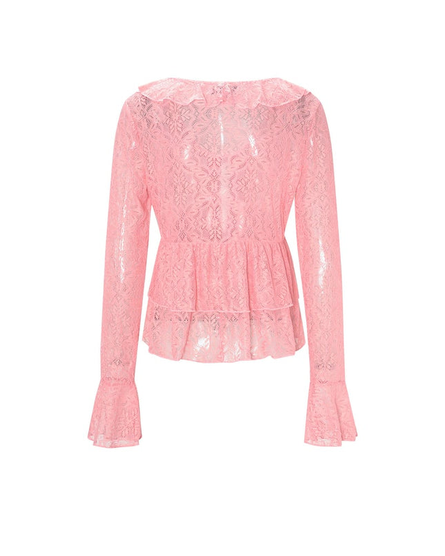 Lace Ruffle Top
