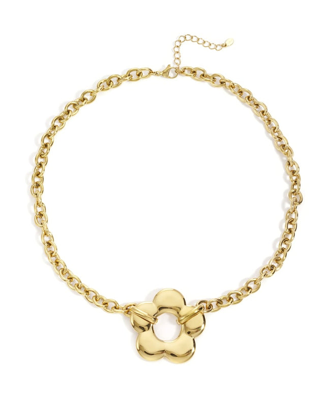 Stainless Steel Pendant necklaces Flower Casual Daily Simple Series Women's jewelry