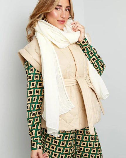 Sjaal effen kleur - koraal roze