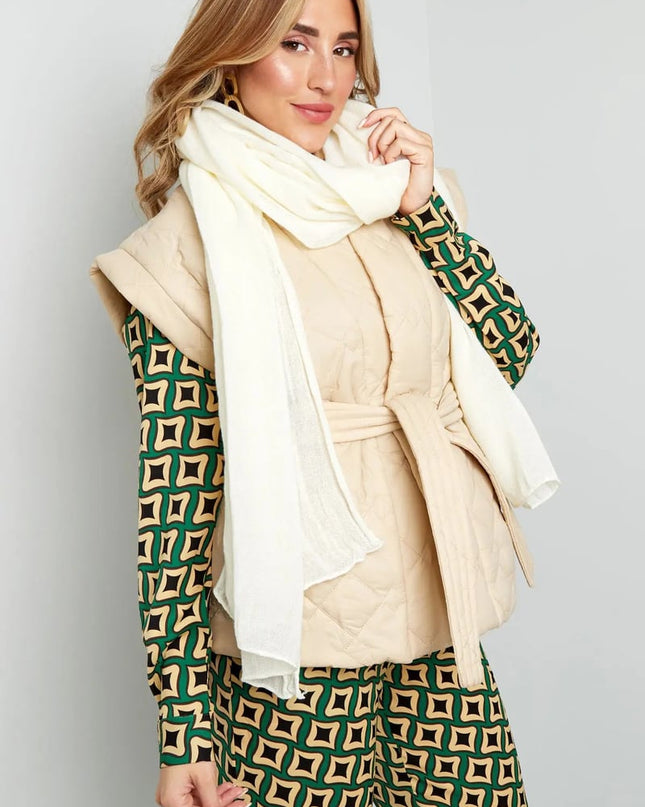 Sjaal effen kleur - koraal roze