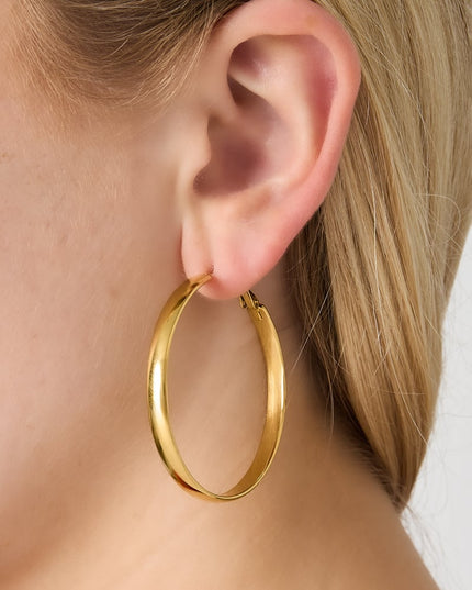 Basic Hoop earrings thick M