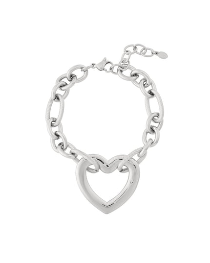 Armband met een ketting van harten