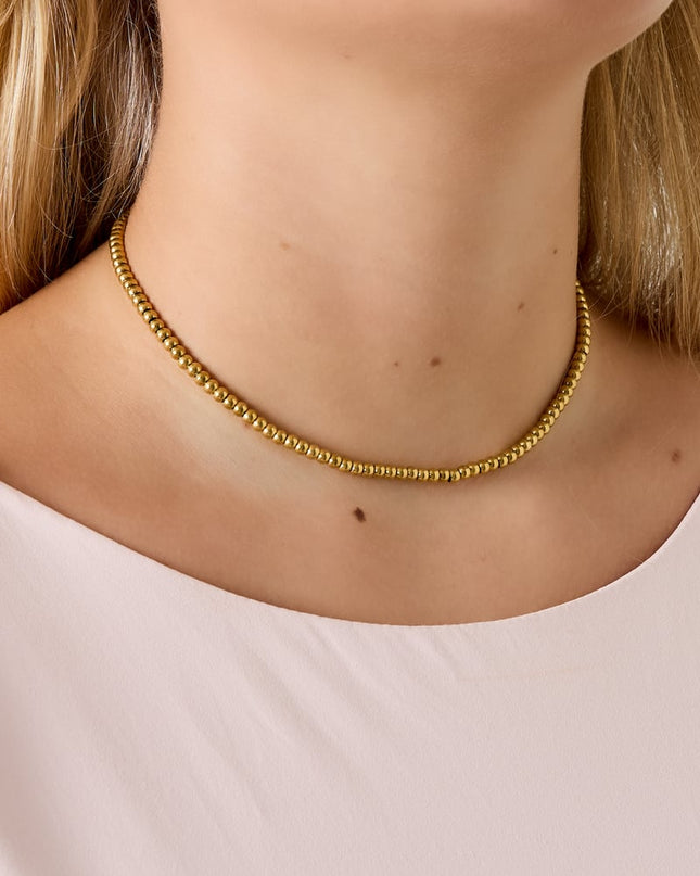 Ketting van massieve kralen - 4 mm