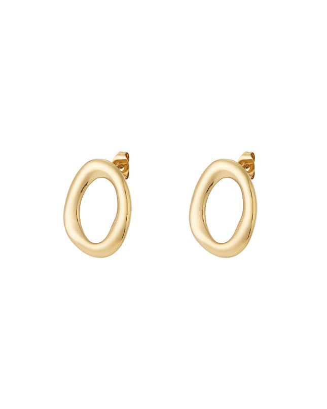 Moderne ovale oorbellen