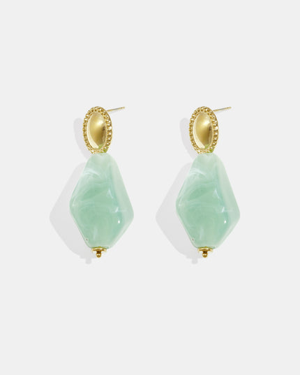 Roestvrijstalen hangende oorbellen met onregelmatige vorm, casual, dagelijks en romantisch, uit de dames sieradenserie.