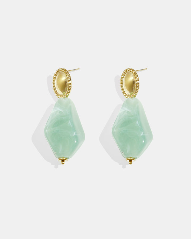 Roestvrijstalen hangende oorbellen met onregelmatige vorm, casual, dagelijks en romantisch, uit de dames sieradenserie.