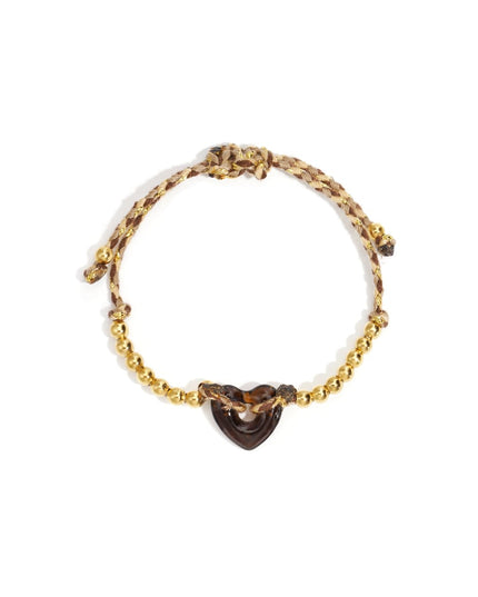 Polyester Beaded Bracelets Heart Casual Daily Simple Series Women's jewelry