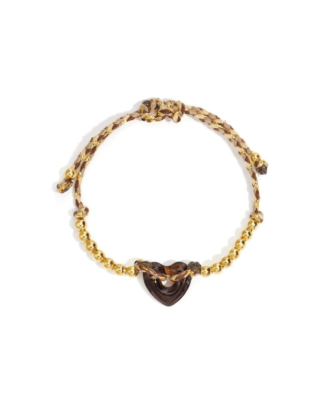 Polyester Beaded Bracelets Heart Casual Daily Simple Series Women's jewelry