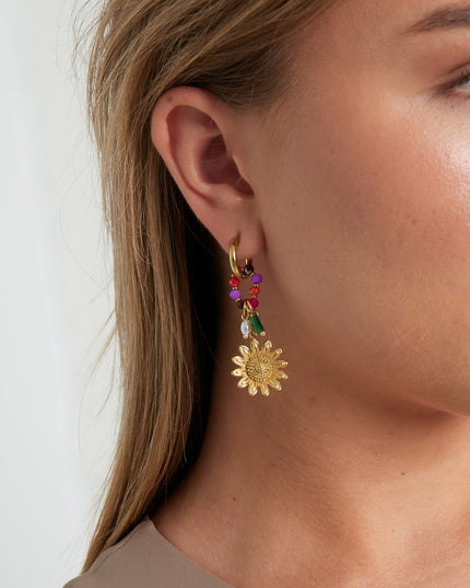 Oorbellen met bloemen, casual, dagelijks, eenvoudig, serie, damessieraden