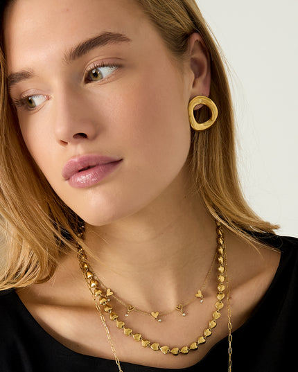 Elegant Heart Chain Necklace for Daily Wear