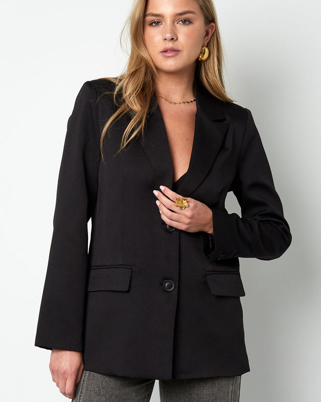 Blazer with bow - Black