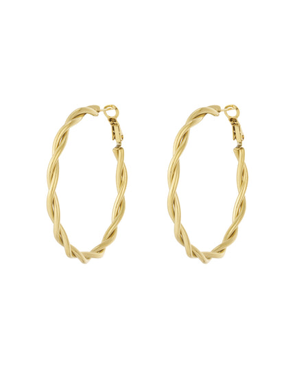 Twisted hoop earrings M