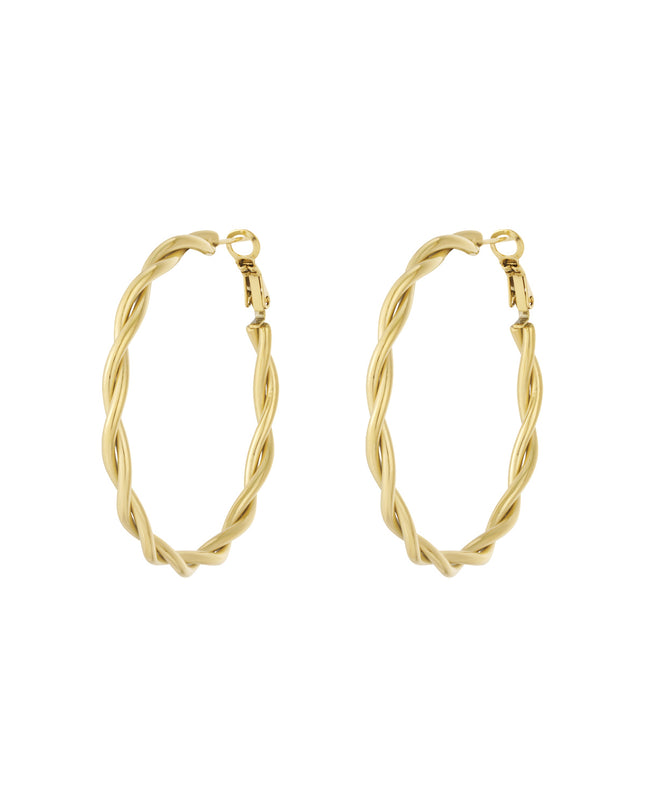 Twisted hoop earrings M