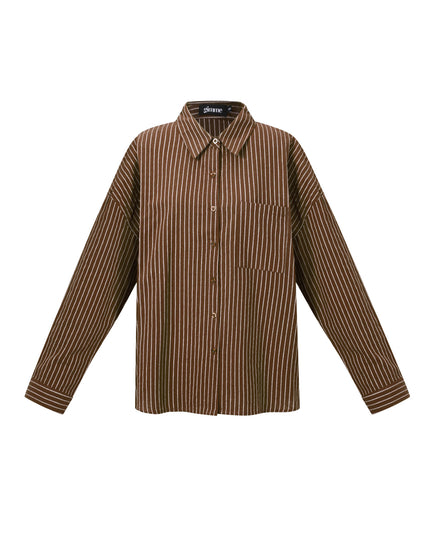 Geweven Katoen Vrouwen Overhemd Casual Letters