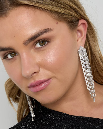 Koperen oorbellen met hanger, geometrisch, elegant, kerst, luxe serie, damessieraden