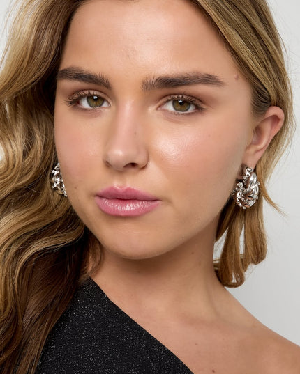 Iron Hoop Earrings circle Elegant Christmas Luxurious Series Women's jewelry