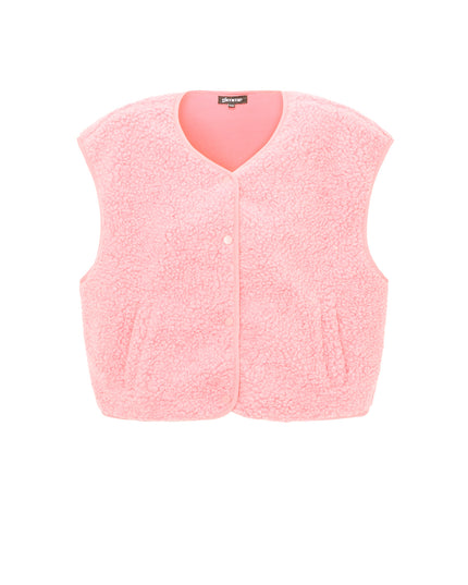 Geweven Polyestervezel Vrouwen Vest Casual Solide Kleur Herfst/Winter