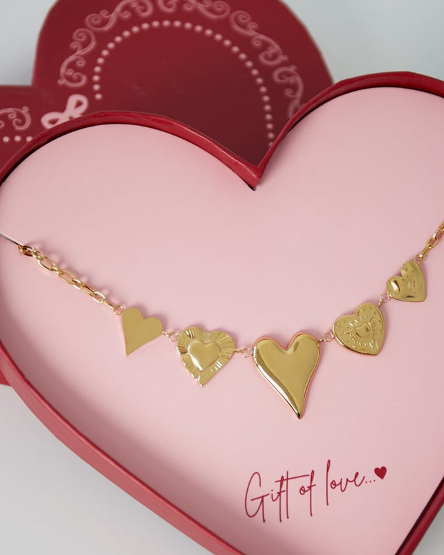 gift of love stainless steel love ketting