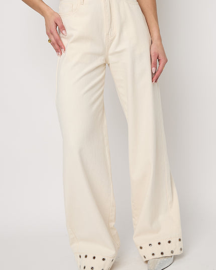 Eyelet Statement Jeans