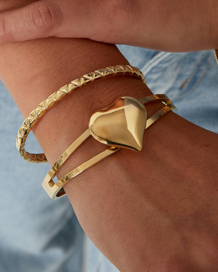 Dubbele hart armband