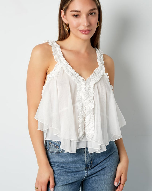 Dreamy ruffle top