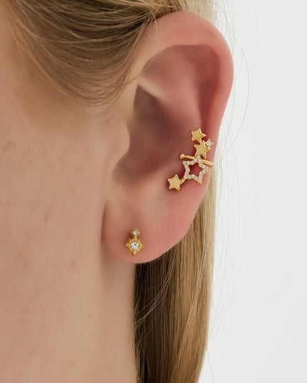 Koperen oormanchetten Star Casual Daily