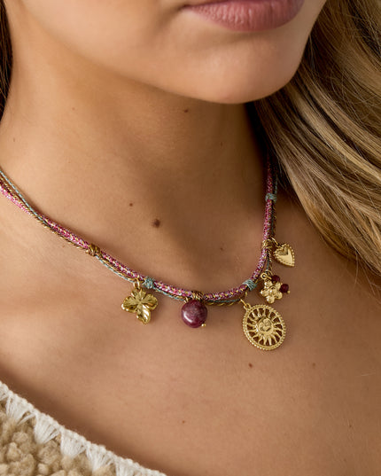 Roestvrijstalen hangerkettingen Bloemen Casual Dagelijks Eenvoudig Serie Damessieraden