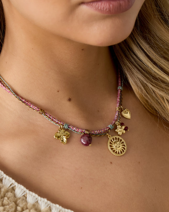 Roestvrijstalen hangerkettingen Bloemen Casual Dagelijks Eenvoudig Serie Damessieraden