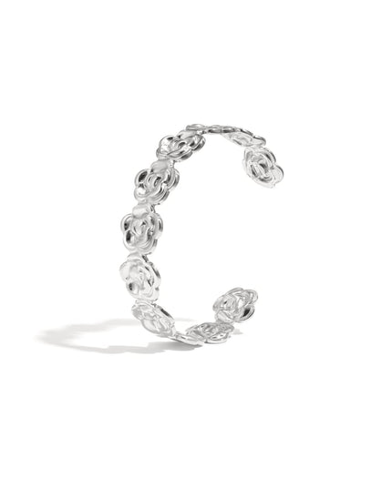 Roestvrijstalen manchetarmbanden Bloemen Casual Dagelijks Eenvoudig Serie Dames sieraden