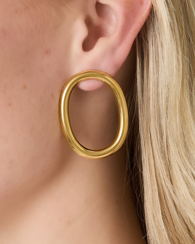 Oval Hoop earrings