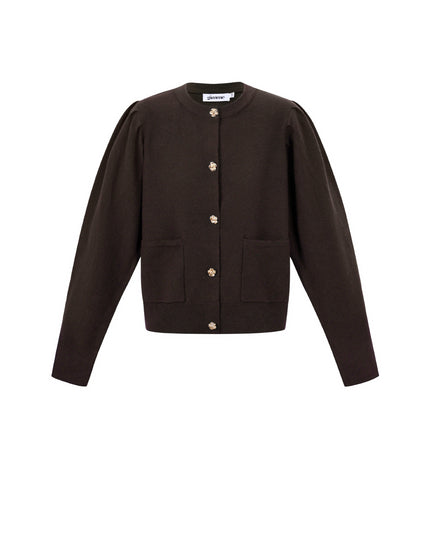 Vest met bloemen knopen