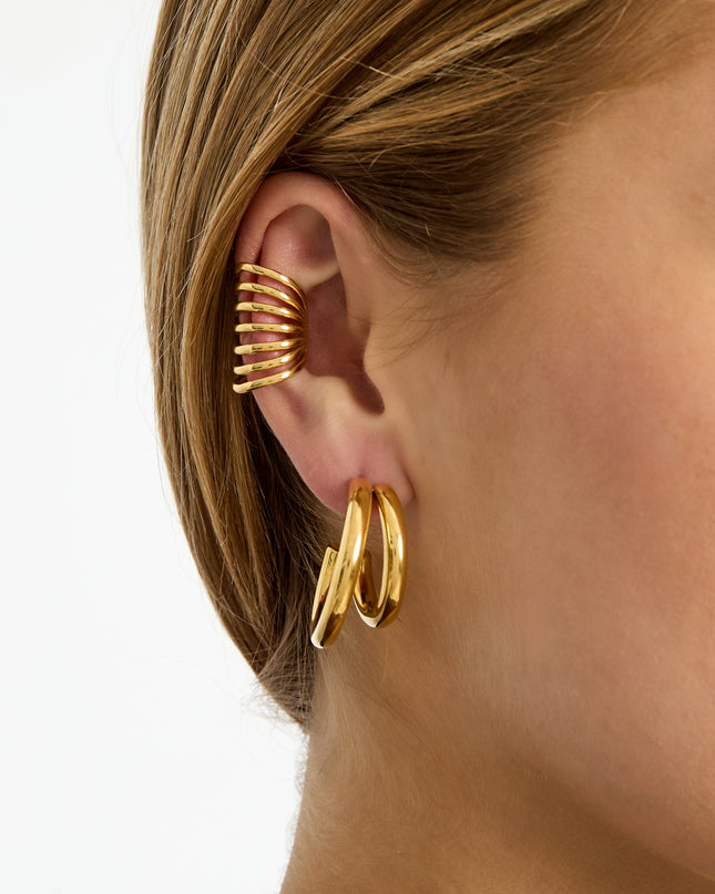 Roestvrijstalen oormanchetten, casual, dagelijks, eenvoudig, serie, damessieraden