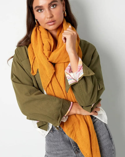 Sjaal effen kleur - koraal roze