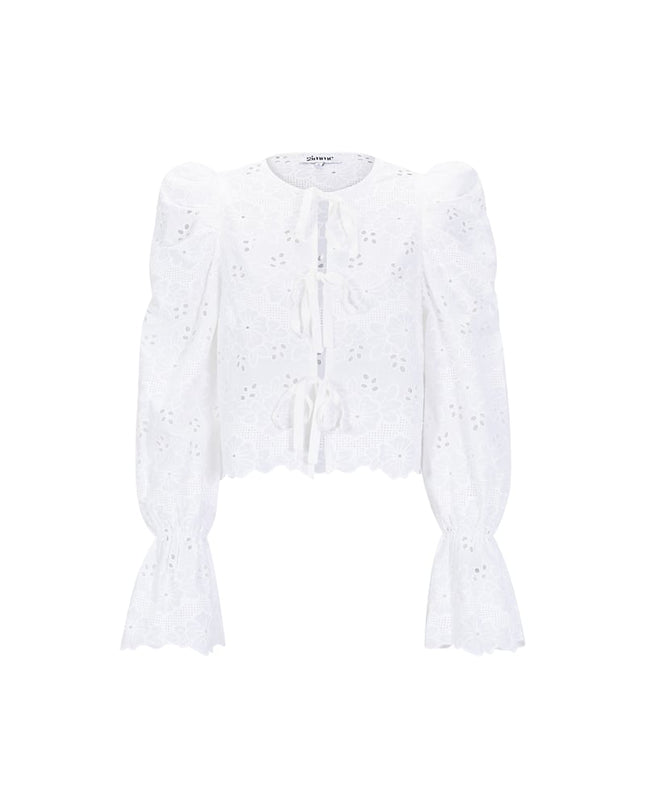 Crochet top with bows